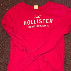 Pink hollister long sleeve